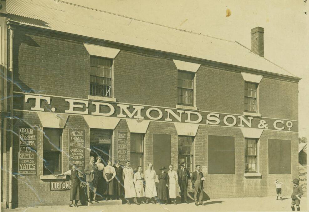 STILL LIFE: T. Edmondson and Co was in Gurwood Street on the present Woolworths site from 1868 until 1973. This photo features on an early 20th century postcard courtesy Sherry Morris Collection.