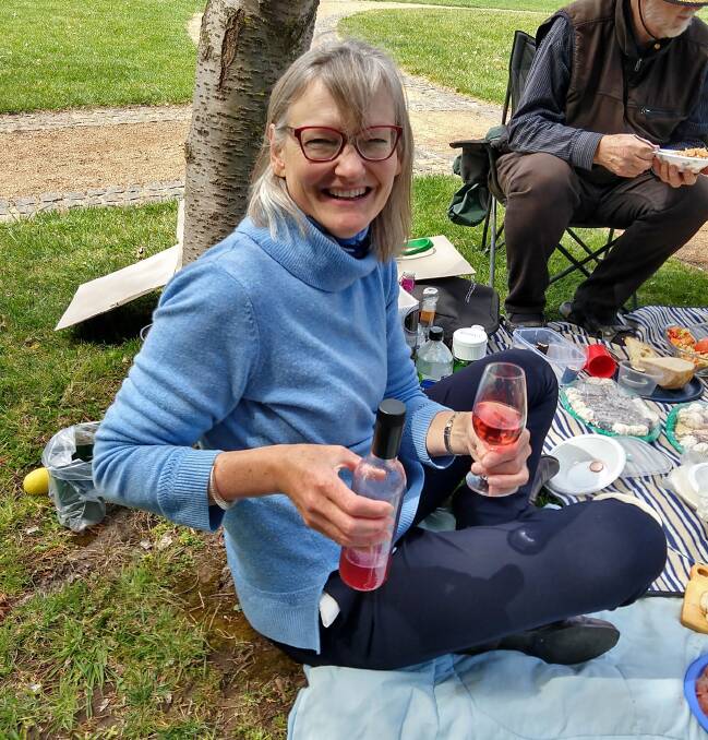 Yvonne de Wit with homemade grenadine at Nara Peace Park. Picture: Marthijn de Kool