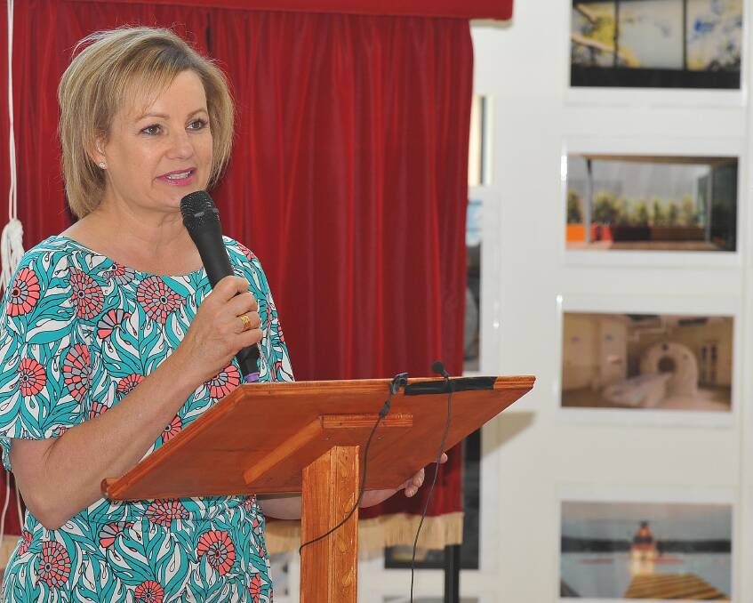Sussan Ley during a visit to Wagga.