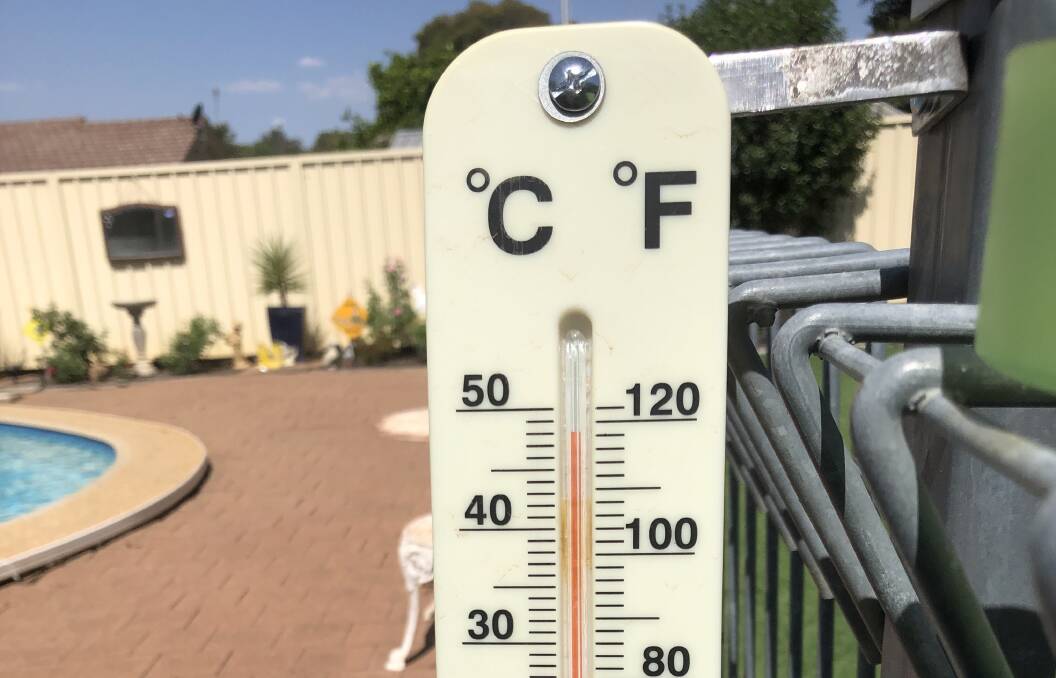 It was certainly hot in this Wagga backyard.