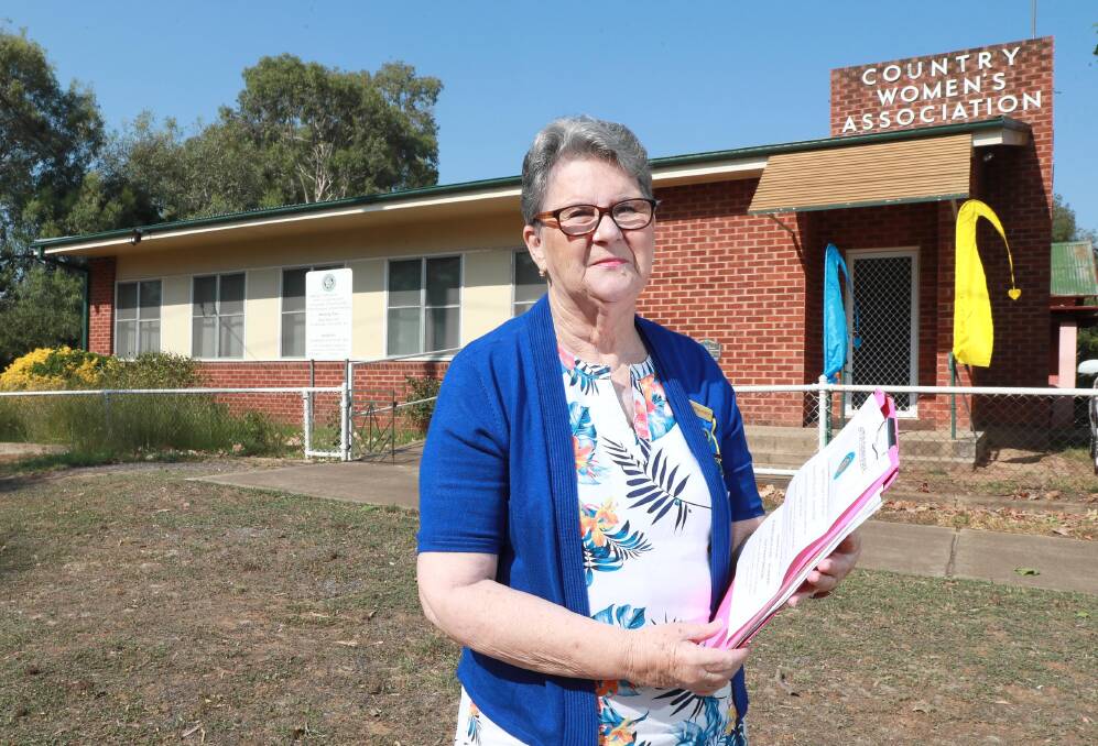 Wagga CWA branch secretary Denise Fergusson, who is the only current office-bearer. Picture: Les Smith