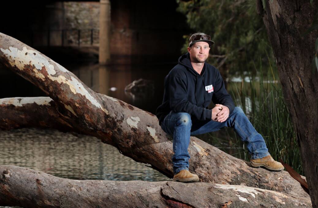 GOT HELP: After seeking help with alcohol addiction, Wagga tradie Trent Harmer worries other people face long delays in accessing treatment. Picture: Les Smith