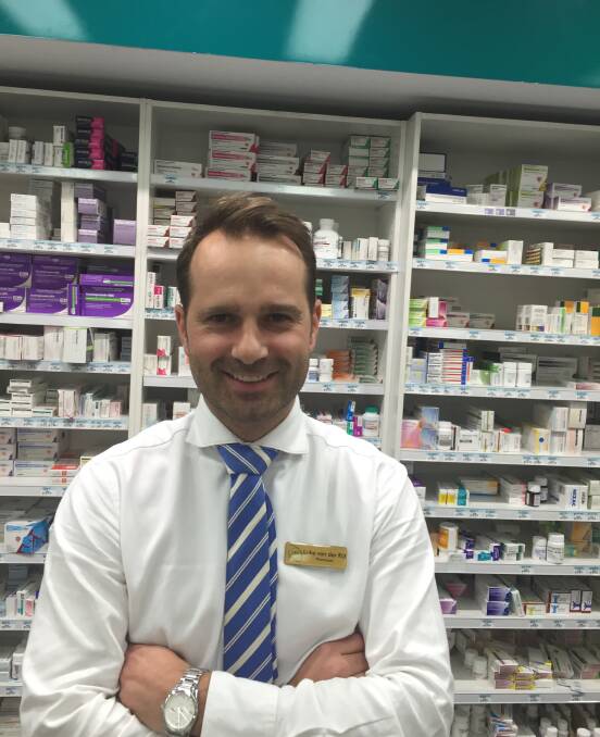 QUIETER SEASON: Southcity Pharmacy's Luke van der Rijt says the winter has been much quieter for flu compared to 2017, although the peak season is still approaching.