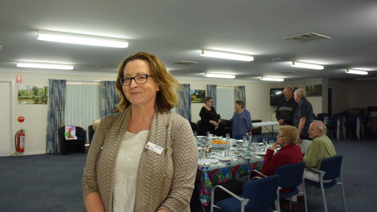 CARE AND SUPPORT: Murrumbidgee Local Health District allied health assistant coordinator Kylie Stein at a Memory Cafe morning tea gathering. 