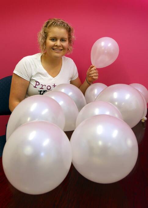 HELPING KIDS: Izzi Hutchinson is encouraging Wagga schools and community groups to join in White Balloon Day. Picture: Les Smith