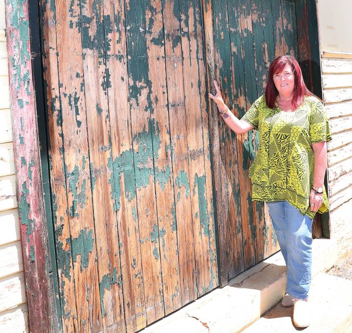 GOING, GOING: Wagga Show Society secretary-manager Aileen Storey, outside the old craft hall, which is set to be demolished. Picture: Kieren L Tilly