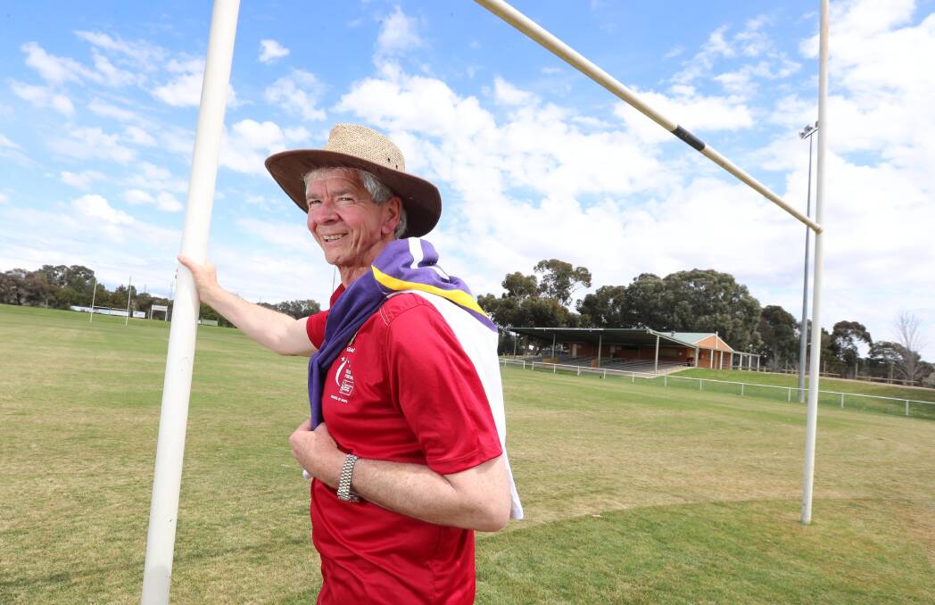 Wagga cancer survivor Alan Pottie has been named as a Global Hero of Hope by the American Cancer Society, one of only six in NSW. He is a Relay for Life regular. Picture: Les Smith