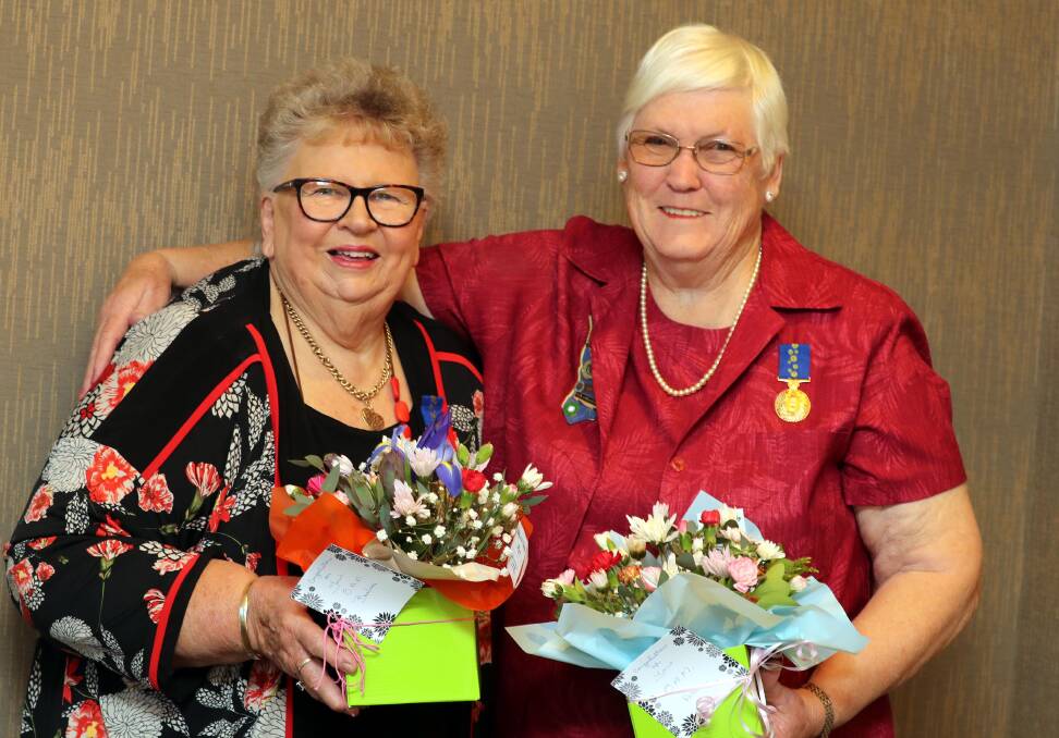 SHARING IS CARING: CWA members Barbara Johnston and Ann Adams have no been officially awarded their Medals of the Order of Australia for their decades of community work. Picture: Les Smith