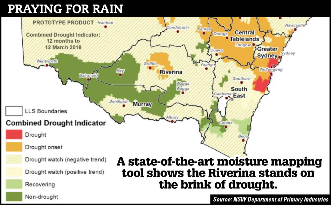 NEW SYSTEM: The Department of Primary Industries has launched a new system to show exactly how the state's moisture levels stand, and the result is worrying for farmers.
