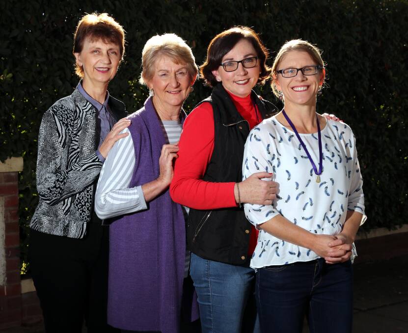 Julie Webber, Judy Ferguson, Janet Moriarty and Emily Farquhar from Murrumbidgee Magic. Picture: Les Smith