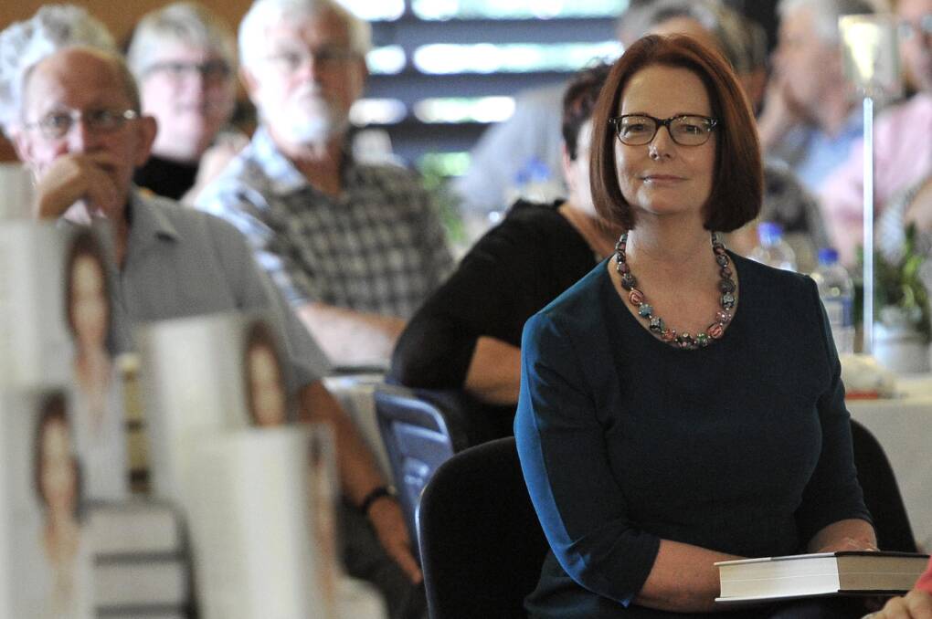 LASTING LEGACY: Former Prime Minister Julia Gillard, pictured during a visit to Wagga in 2014, changed lives when she called the Royal Commission into Institutional Responses to Child Sexual Abuse.