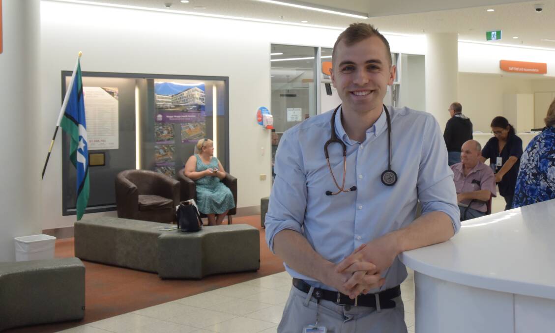 BUSH MEDICINE: Junior doctor Matthew Lennon has loved working in Wagga and has helped to author a study into how others feel about the medical field in regional areas. Picture: Jody Lindbeck