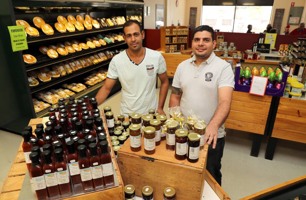FRESH START: Milad Hanna and Adam Jacob will be taking over from next week as the new owners of the popular South Wagga Bakery. Pictures: Les Smith
