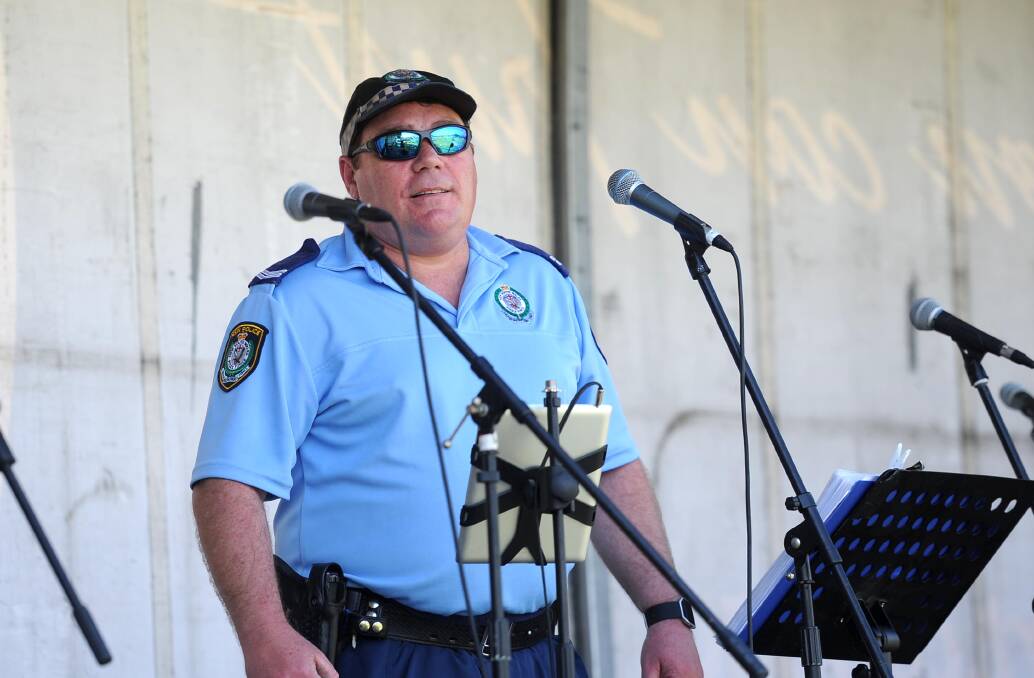 TAKING PART: Senior Constable Troy Fisher, who is a school liaison officer with Wagga police, will also be part of the panel discussion on Wednesday night.