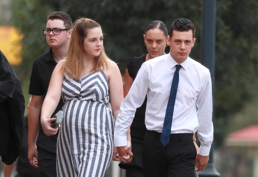 Joshua Aaron Byrne arrives at Wagga courthouse for an earlier appearance.