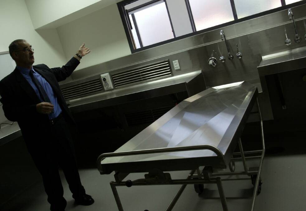 The Department of Forensic Medicine at Newcastle, where bodies from Wagga and the Riverina are taken for autopsies.