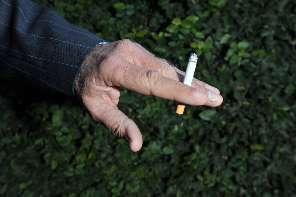 GIVE UP: The Heart Foundation recommends blokes give up smoking to help improve their health.