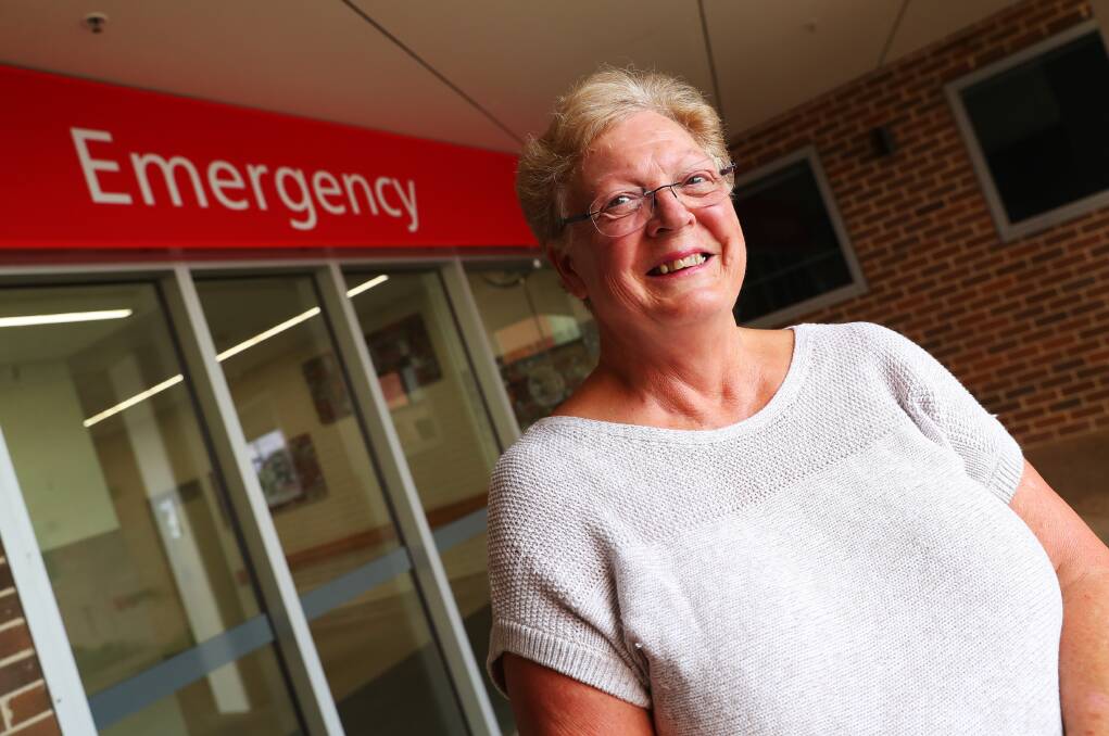 Anne Hawkins in familiar territory, the emergency department of Wagga Base Hospital.