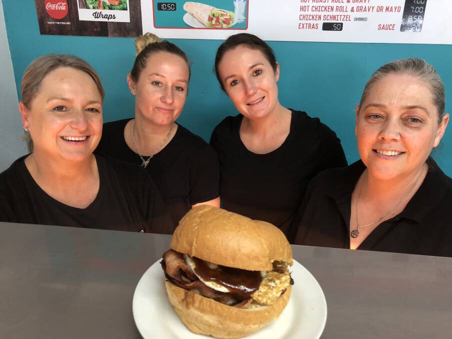 Lisa Bloomfield, Kerry Smith, Rachael Miller and Tanya Murphy from Westend Sandwich Shop.