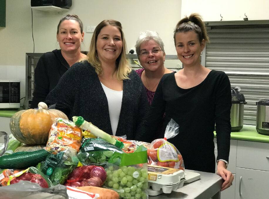 TASTE TEST: Healthy Food North Wagga Public School canteen volunteers (from left) Trish Orban, Mickie Nixon and Amy Baulch.
