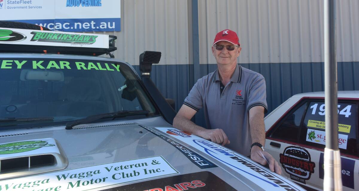 RALLYING: Phil Hoey of Wagga is a 23-year veteran of the annual Kidney Kar Rally and is ready to head off again on Friday.