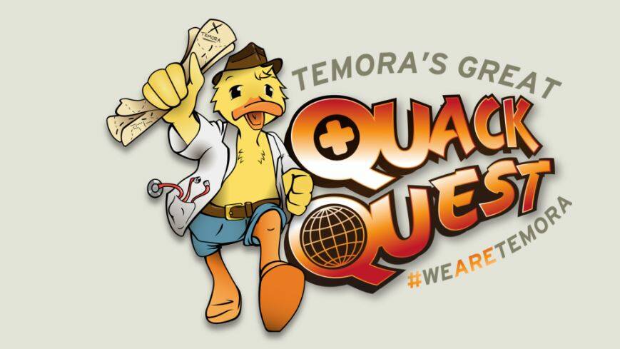 ON THE TRAIL: Dr Quackajack is the mascot for Temora's Great Quack Quest, the community's campaign to attract new GPs to the community.