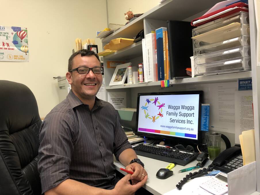 HELPING OUT: Nick Georgiou of Wagga Family Support Services is a financial counsellor who can help people tackle their money concerns. Picture: Jody Lindbeck 