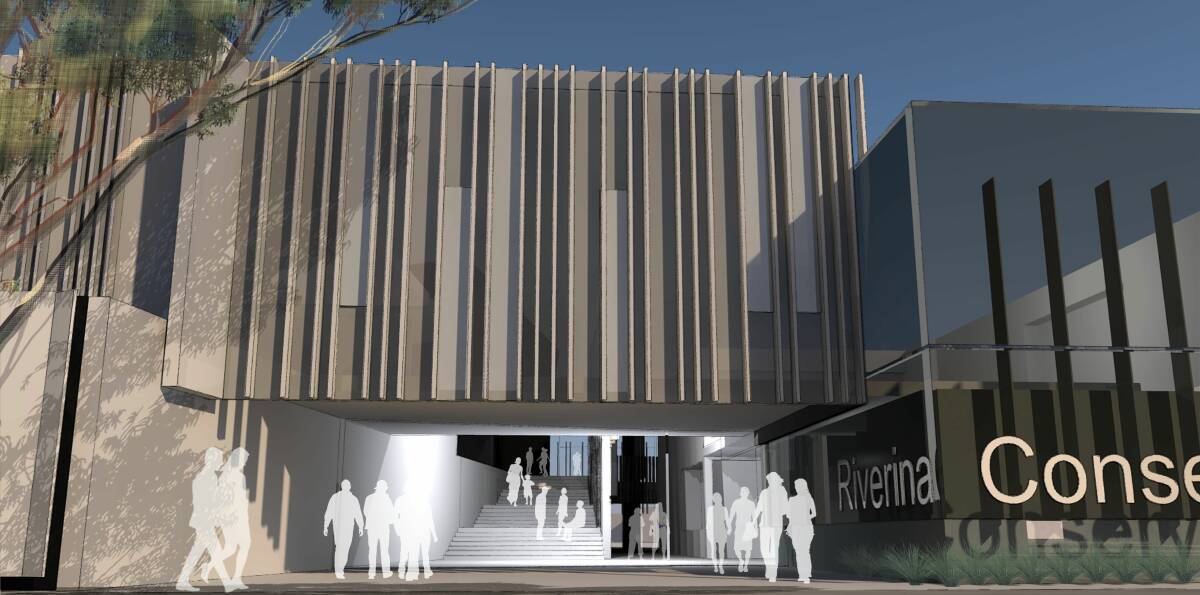 WORLD CLASS: An artist's impression of how the new Riverina Conservatorium building in Simmons Street could look.