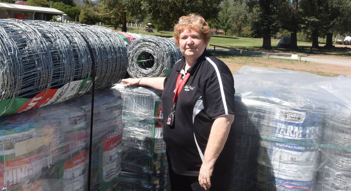 MORE THAN FENCES: Christine Male is co-ordinating the Adelong camp of BlazeAid.