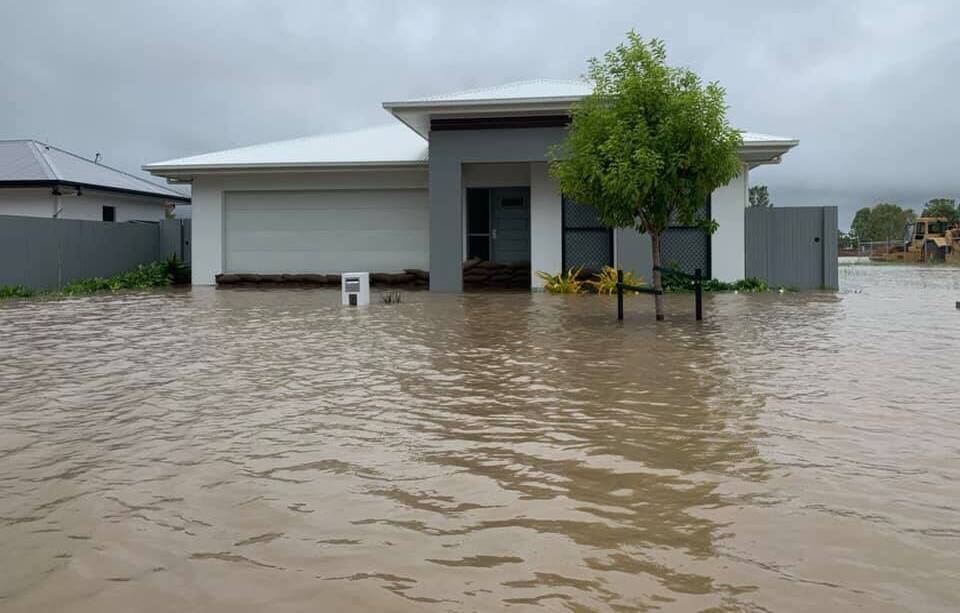 HEARTBREAK: The home of former Wagga woman Kree Kennedy and her family after floodwaters inundated it.