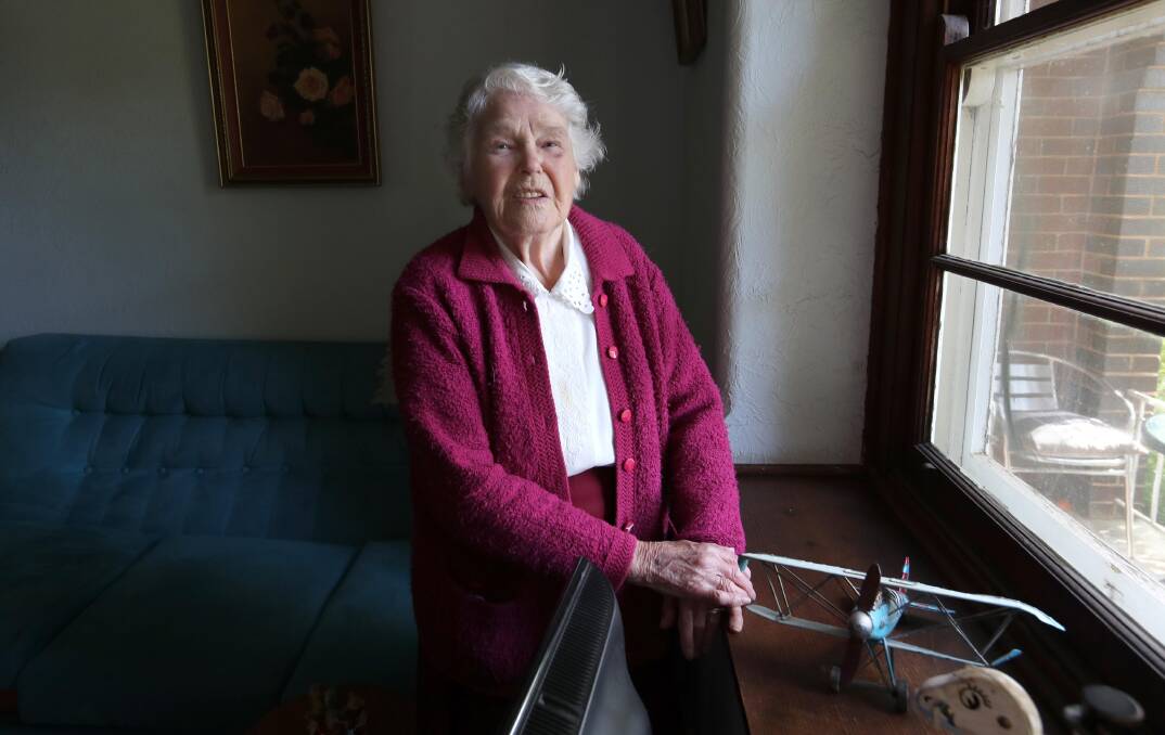 AGEING WELL: Winifred Campbell, 92, still lives independently. Picture: Les Smith