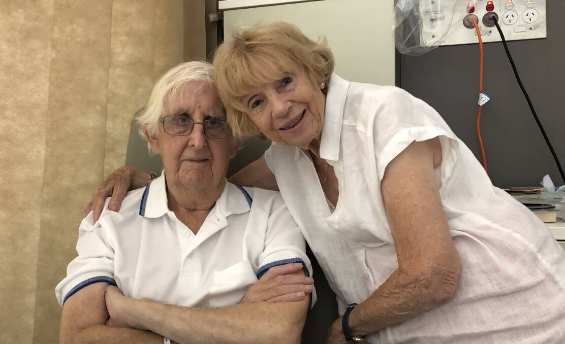 LOOKING TO LEAVE: After being hospital fore the first time in Wgga in November, British man John Andrews and his wife Jacqueline are now hoping to return home soon. Picture: Jody Lindbeck