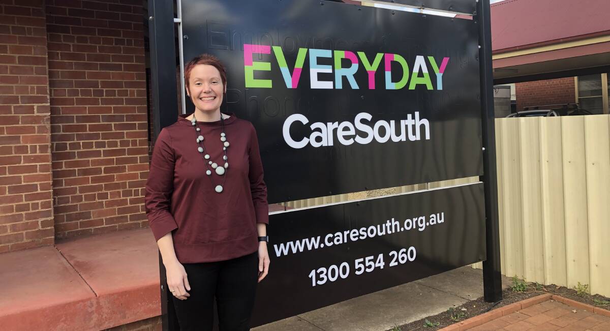 NEW OFFICE: Liz Forsyth, the chief executive officer of CareSouth, outside the organisation's new office at 55 Peter Street in Wagga. Ms Forsyth said CareSouth is always looking for new foster carers.