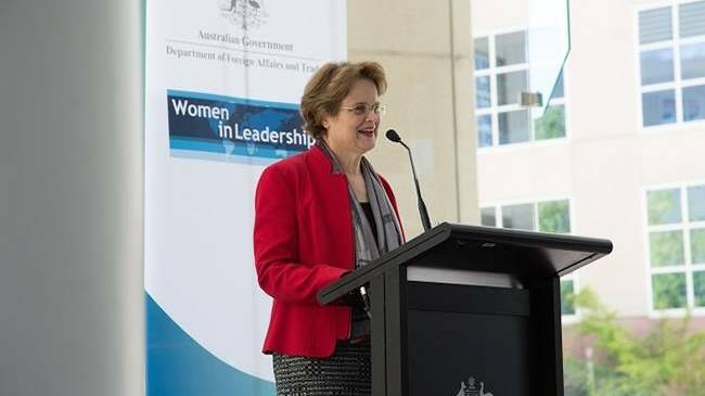 Frances Adamson will leaves the Australian Public Service after a 36-year career. Picture: Linda Roche