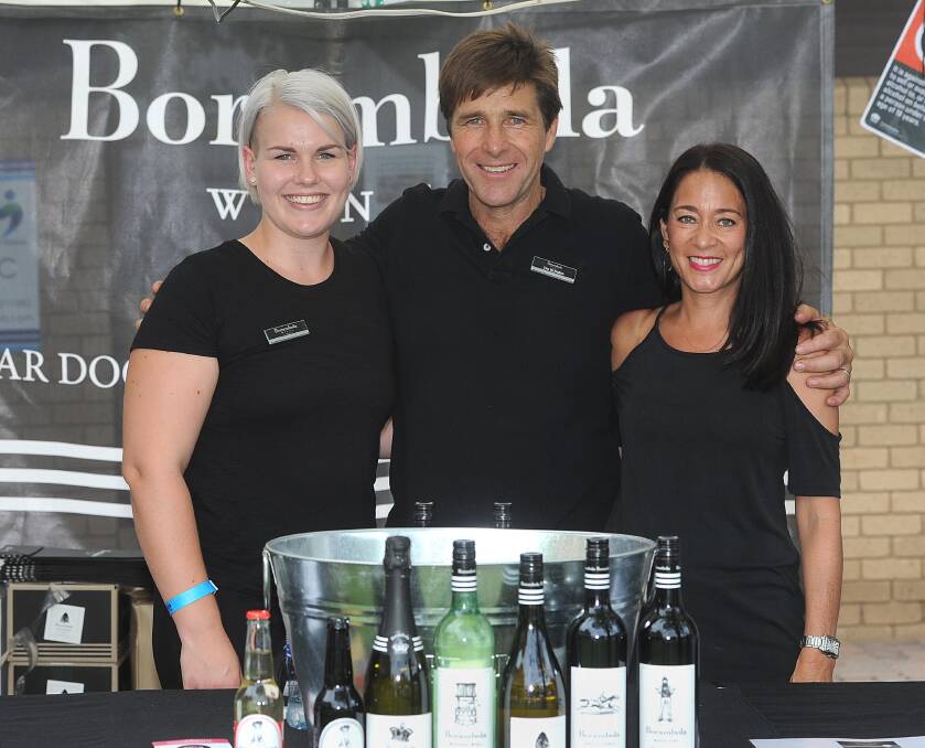 The Borambola Wines crew at the event. 