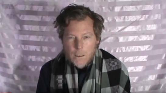 A man identified as Timothy Weeks pleads for his release in a video released by the Taliban. Picture: Screengrab