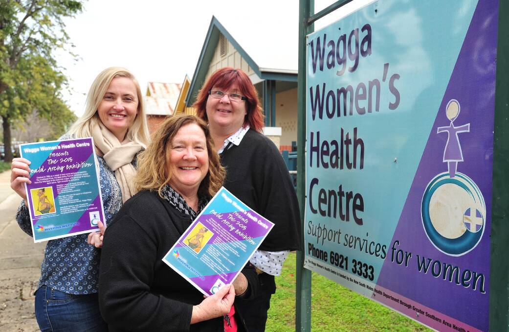 2015: Alison Carr, Gail Meyer and Julie Mecham outside the Wagga Women's Health Centre promoting an event in 2015.
