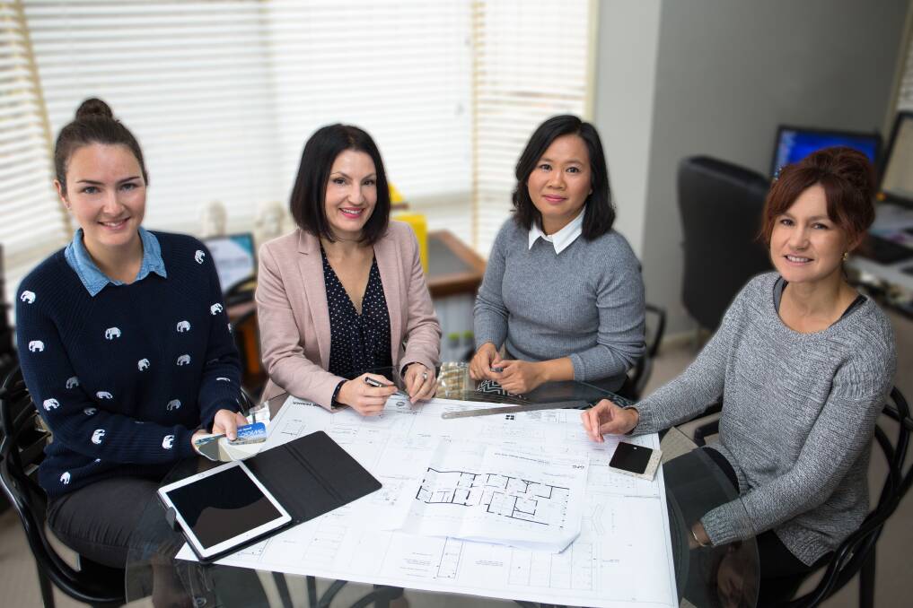 Strong team: Camilla Paradice, Gioia Gianniotis (principal architect and owner), Nga Tran and Erica Green work closely together at GPG Architecture and Design.