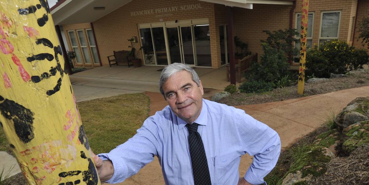 Passion: Henschke Primary School principal, Michael Jones, has an undying love and passion for education which hasn't wavered since he first started teaching 40 years ago. Picture: Les Smith.