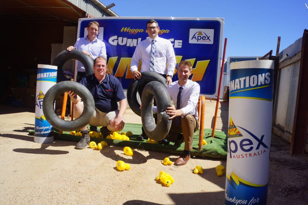 Get ready to Gumi: Apex committee members and Gumi organisers Josh Paul, Tim Sheather, David Rosetta and Rob Fry are keen to see more than 100 gumis take to the water on March 2.
