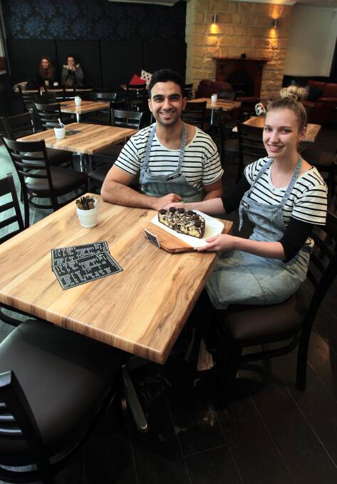 Great food: Cafe Sonder owners Adil Khan and Tanya Hardwick are thrilled to be named as finalists in this year's Golden Crow Awards. 