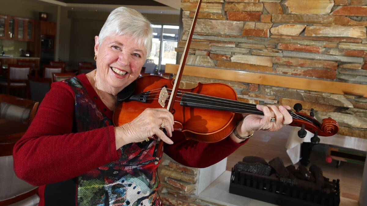BOOSTING BRAIN: A singer all her life, Lin Harding decided it was time to learn an instrument and says ever since she picked up the viola she feels more alert in daily tasks.