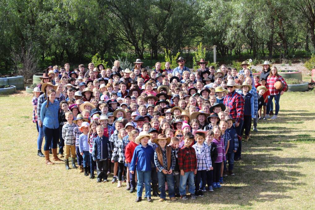 STAND TOGETHER: Forest Hill Public School hosted a 'farmer for a day' fundraiser and raised $600 in one day. Picture: supplied