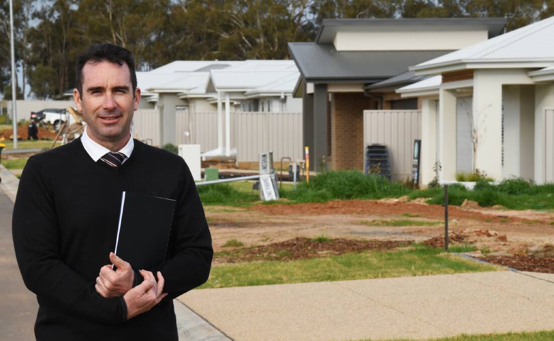 POSITIVE SCHEME: Wagga Real Estate specialist Greg Chamberlain says he has already had two inquiries for the first home buyers scheme. 