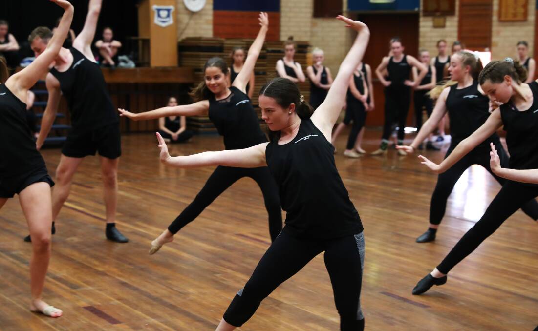 LIKE NOBODY'S WATCHING: Wagga High School year 10 student Alannah Brett, 15, says she loves the "freedom" of dancing and that it's another form of expressing herself. 