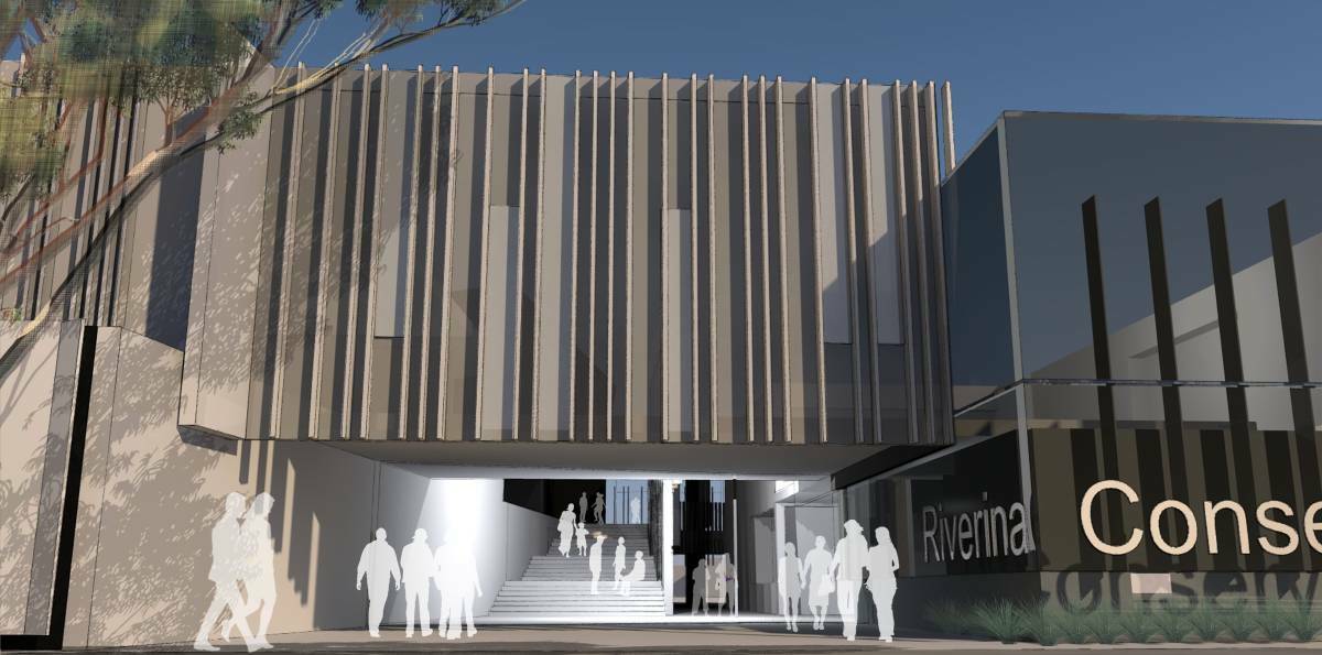 FUTURE SNAPSHOT: An artist's impression of how the new Riverina Conservatorium building in Simmons Street could look.