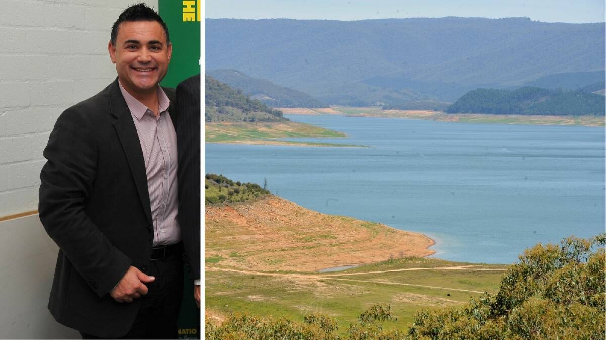 'COMMITTED': John Barilaro, the Minister for Regional NSW, says the state government is committed to building dams. 