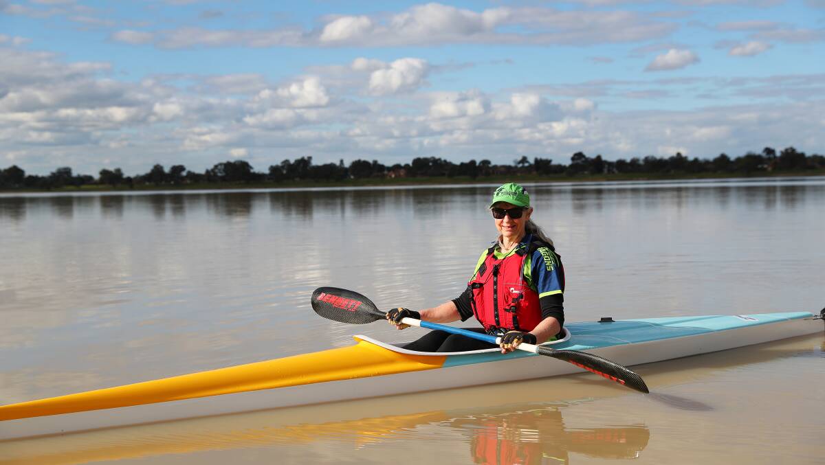 PADDLING CHAMPION: Sandy Doyle is excited to take part in the mammoth challenge that runs over four days. Picture: Emma Hillier