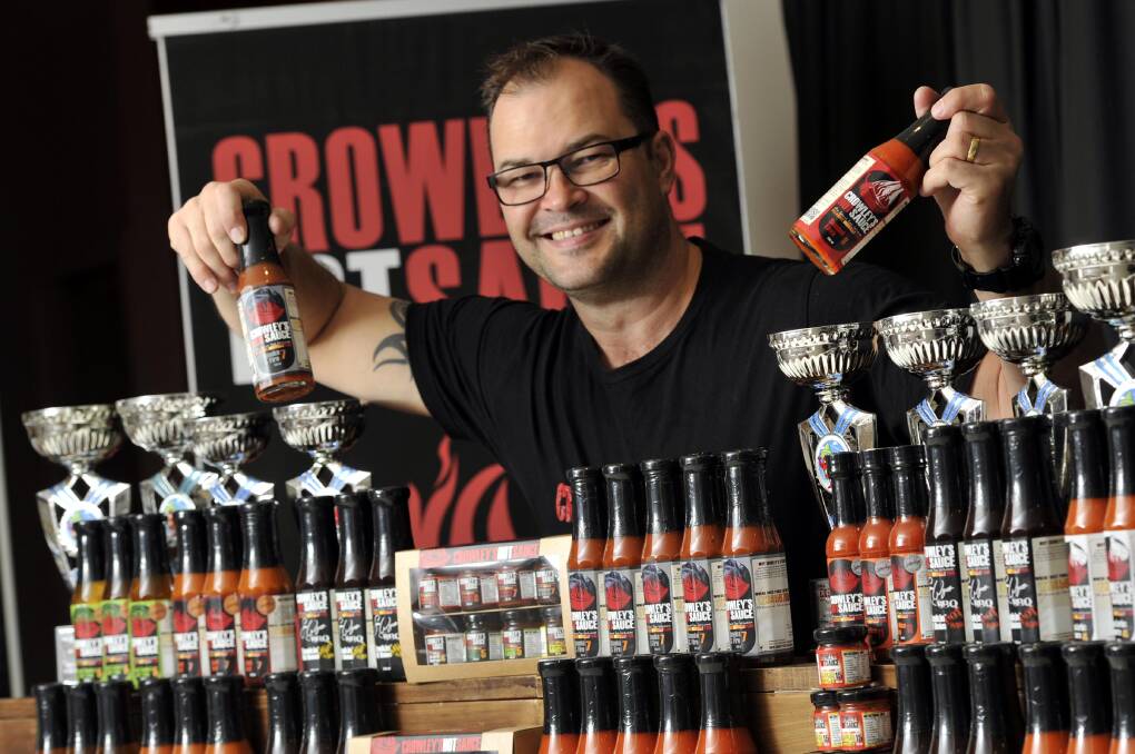 SUPPORTER: Jason Crowley, behind Crowley's Hot Sauce, says markets make up about 50 per cent of his revenue stream. 