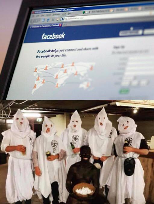 DIGITAL DANGER: CSU students came under fire for these offensive costumes and publishing this content on social media could have significant consequences for them in the future. 